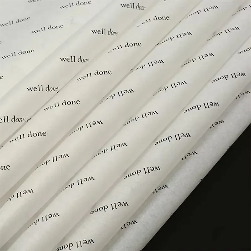 Papel de embalaje con logotipo colorido