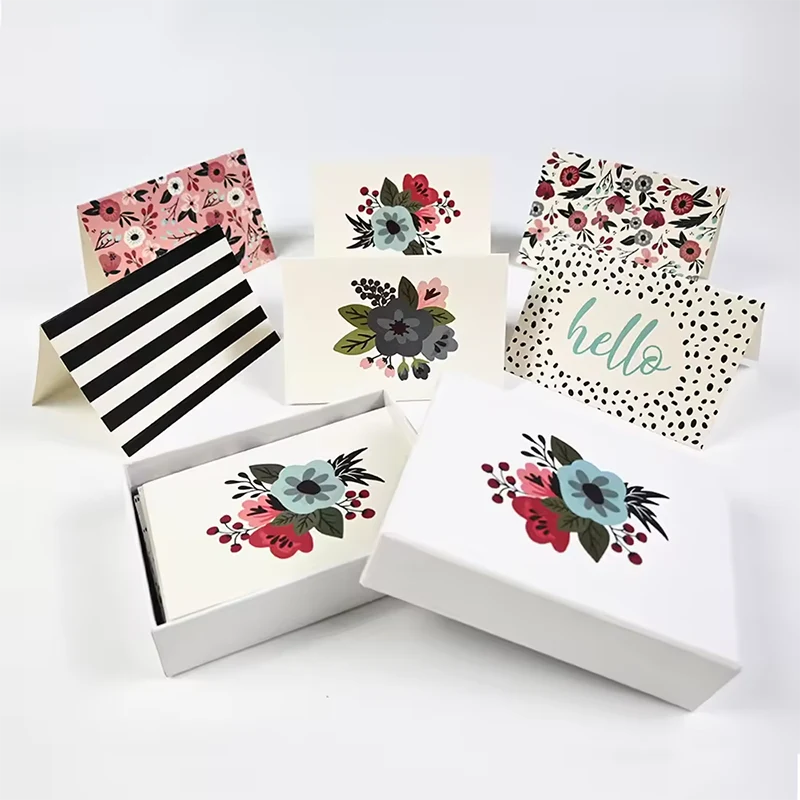 Tarjetas de agradecimiento florales